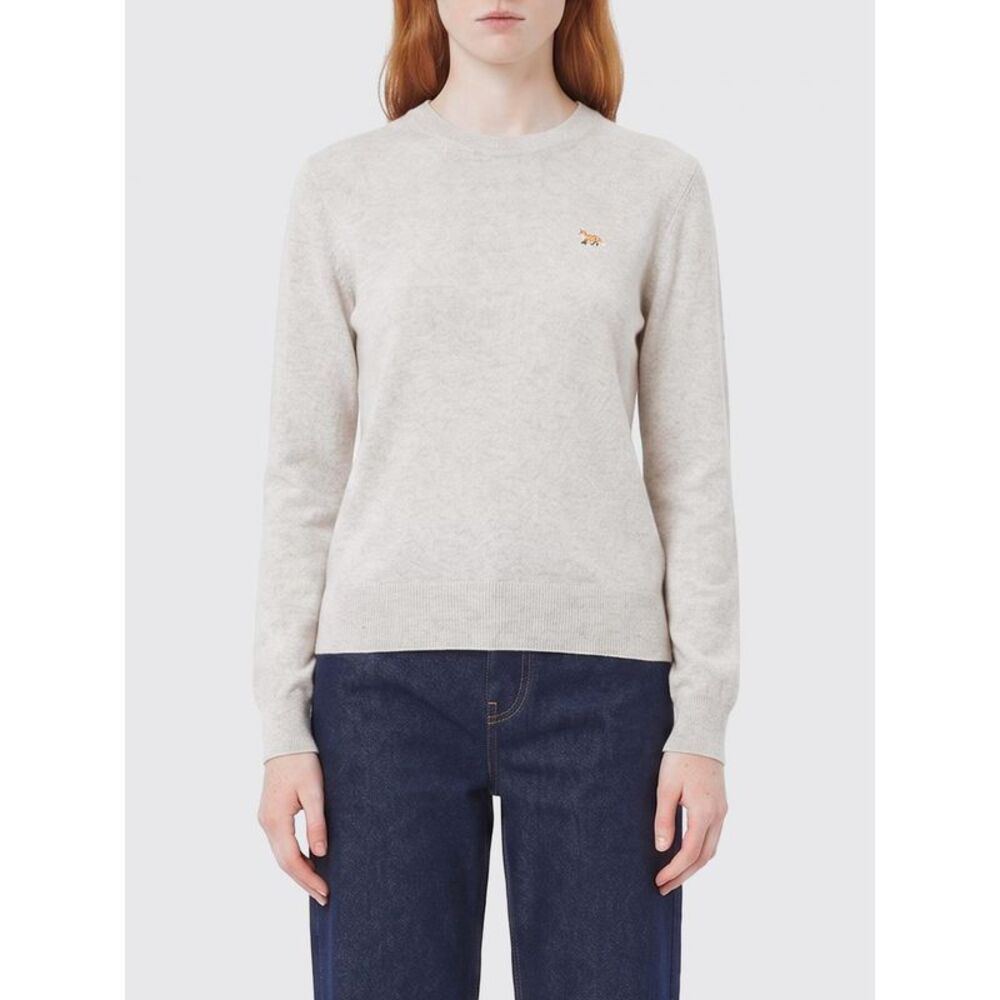 Maison Kitsune Women Maison Kitsune Merino Wool Crew-Neck Pullover